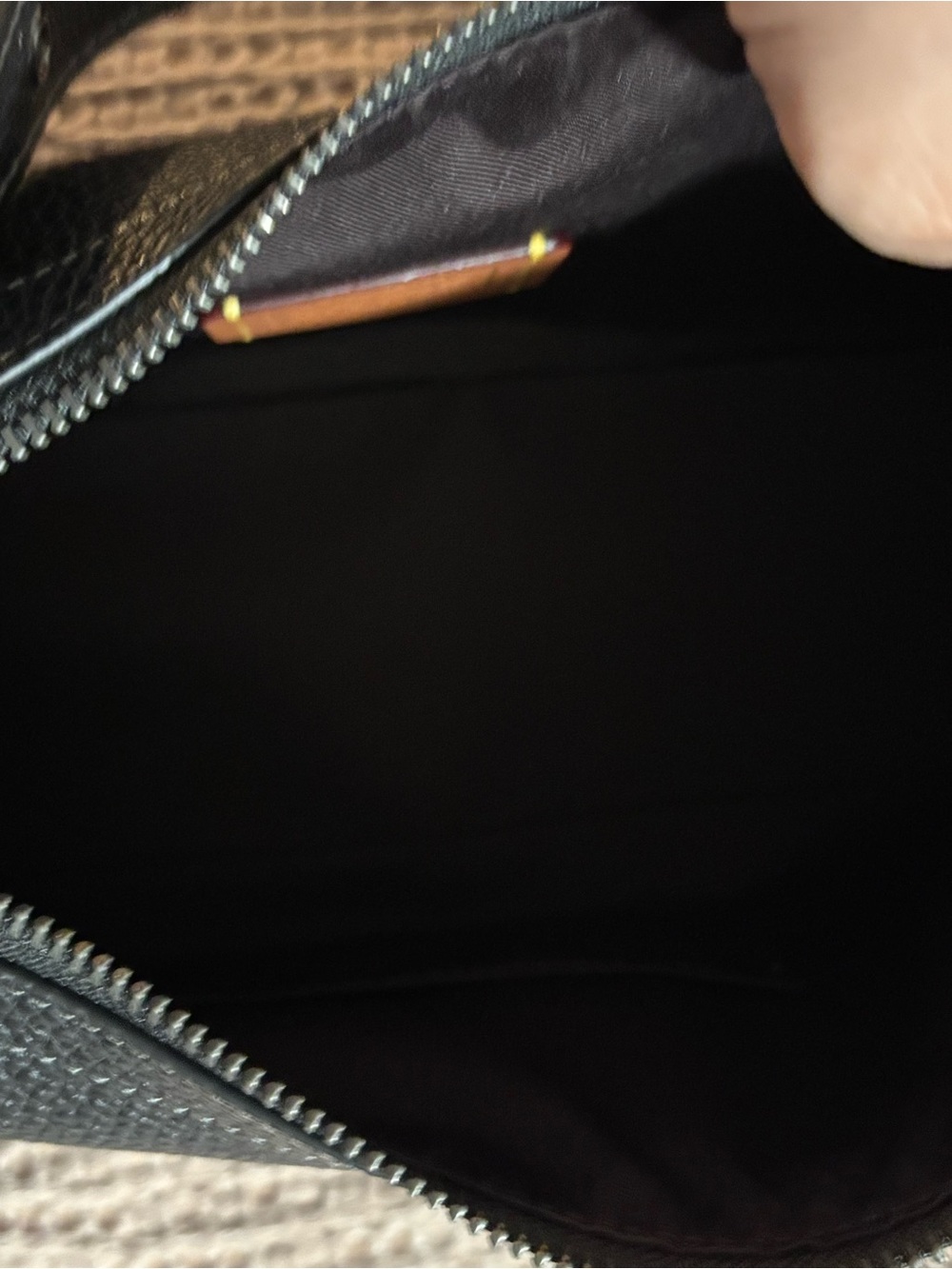 Coach Black Pebbled Leather Hobo Shoulder Bag - Picture 4 of 7